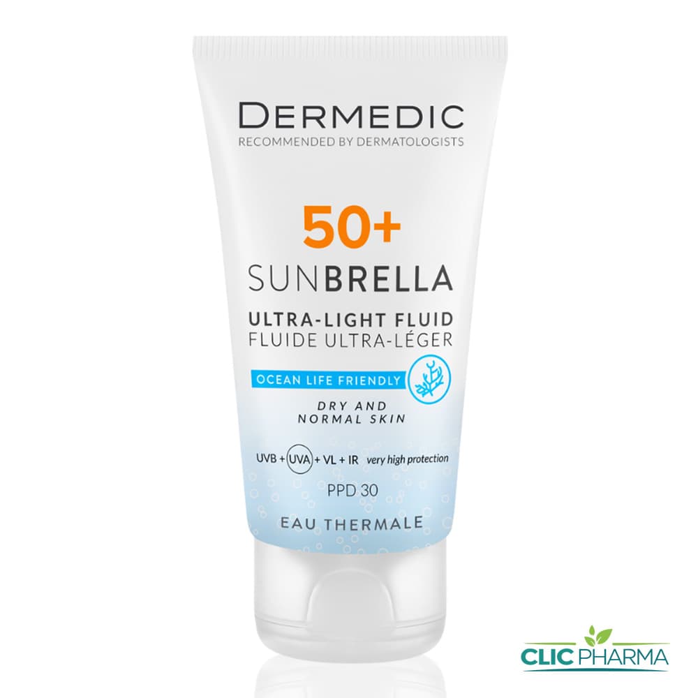 DERMEDIC ECRAN SUNBRELLA ULTRA LIGHT FLUID SPF50+ 40ML (PEAU NORMALE A SECHE)