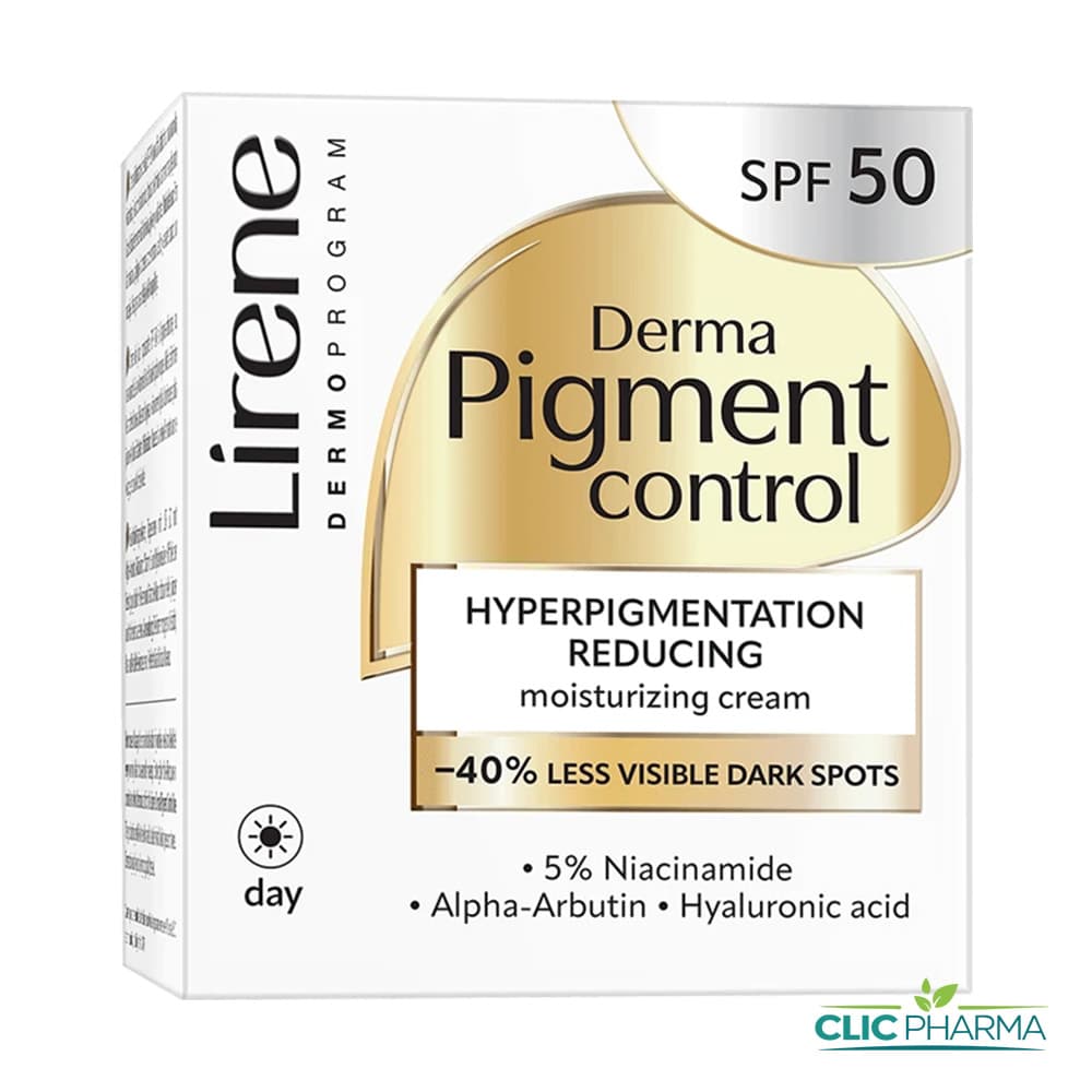 LIRENE DERMA PIGMENT CONTROL CREME DE JOUR ECLAIRCISSANTE SPF50 50ML