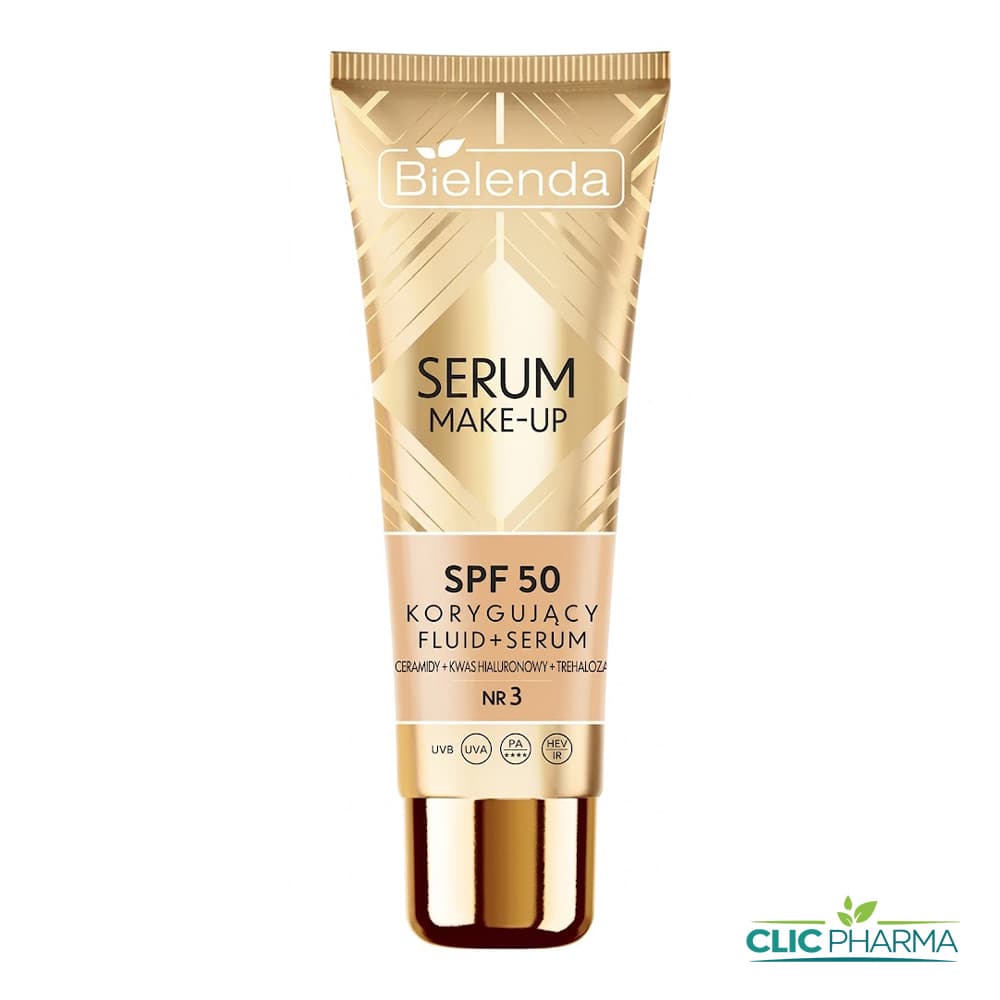BIELENDA BOOST SERUM MAKE-UP FOND DE TEINT N3 BEIGE DORE SPF50 30ML
