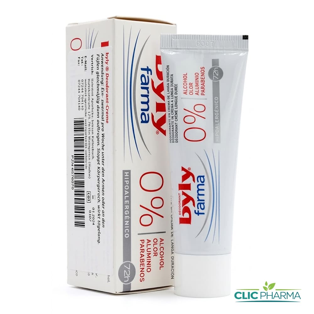 BYLY FARMA CREME DESODORISANTE 72H 30ML