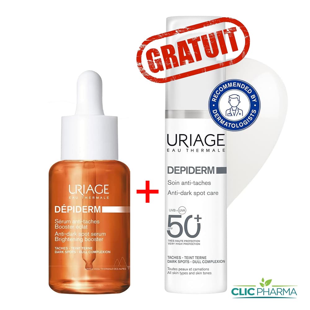 URIAGE DEPIDERM (SERUM BOOSTER 30ML+ SOIN DE JOUR SPF50 30ML OFFERT)