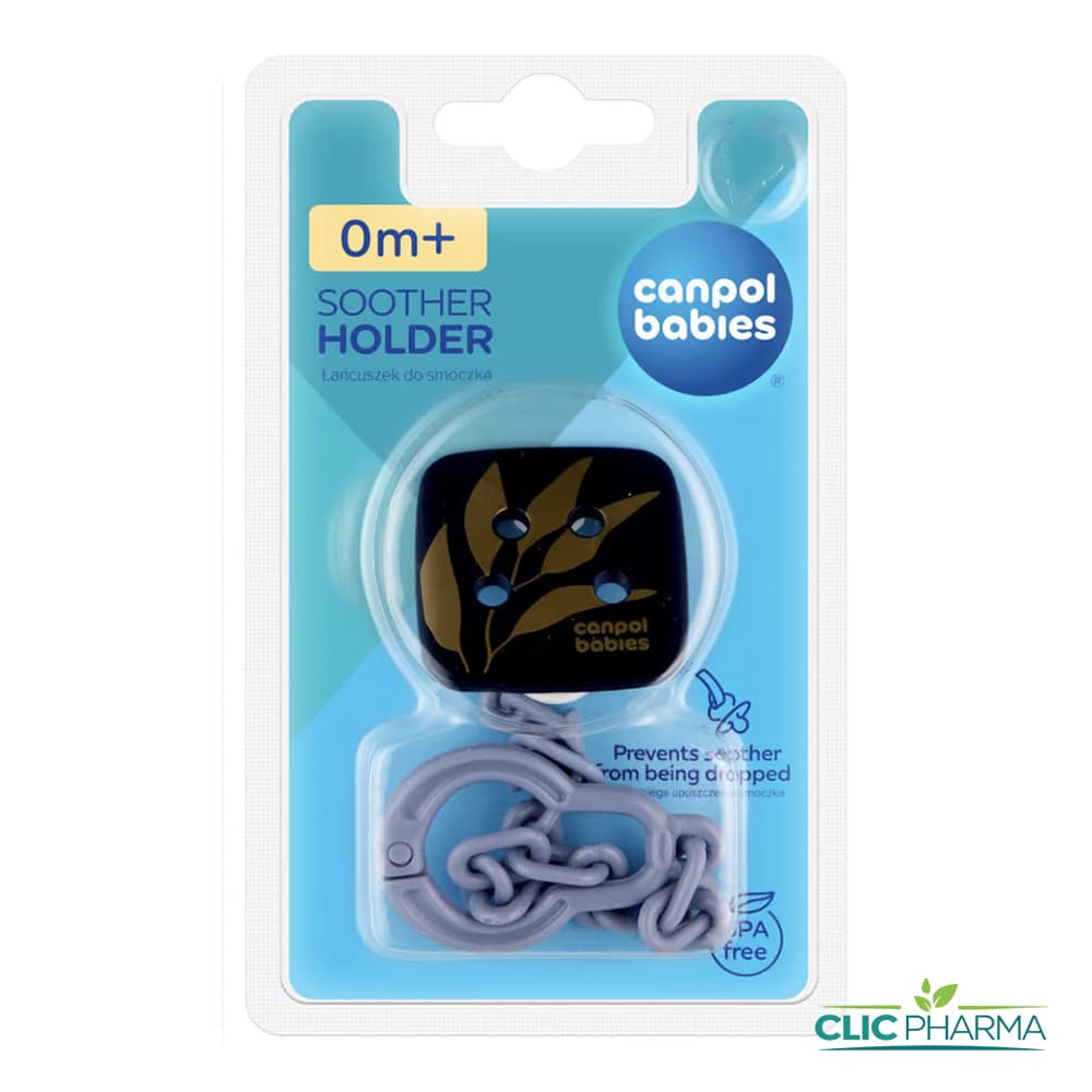 CANPOL BABIES ATTACHE SUCETTE GOLD BLEU 0M+ (REF: 2/440)