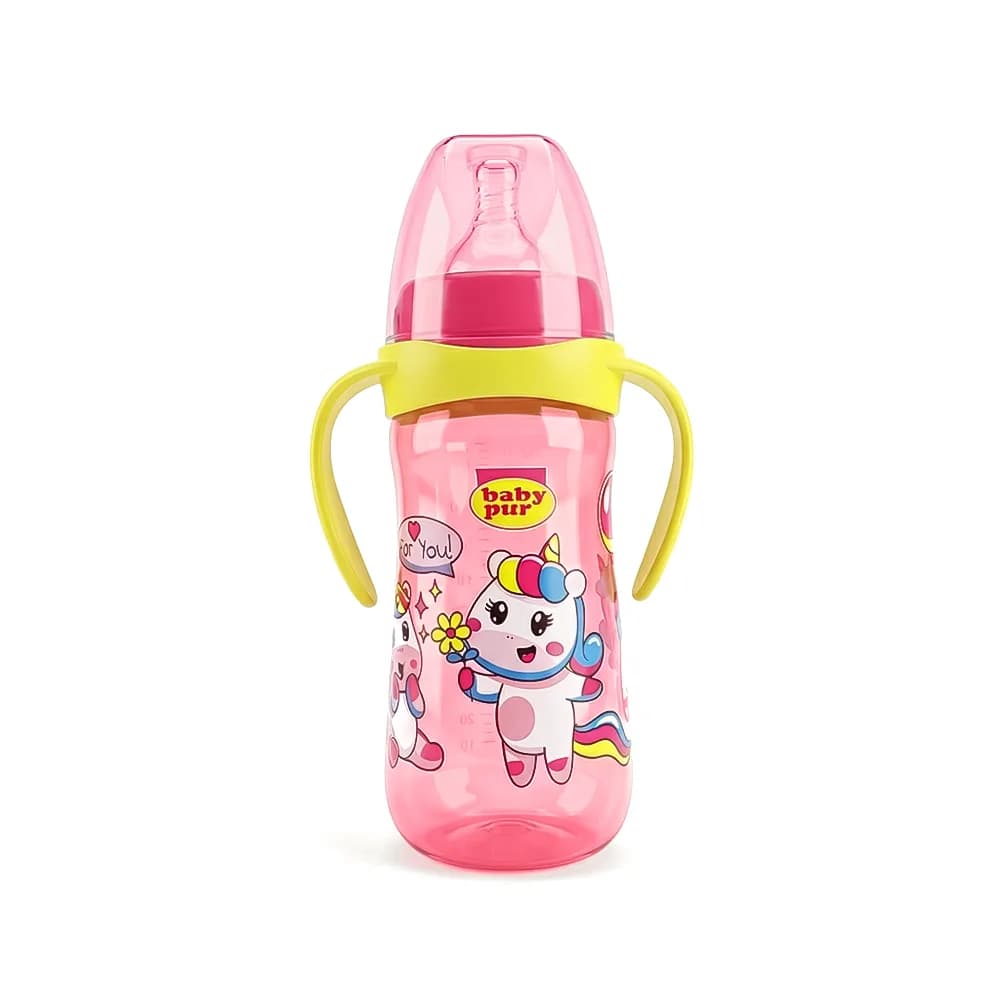 Baby Pur Biberon en Plastique Large Avec Anse 330 ml Ref 76302