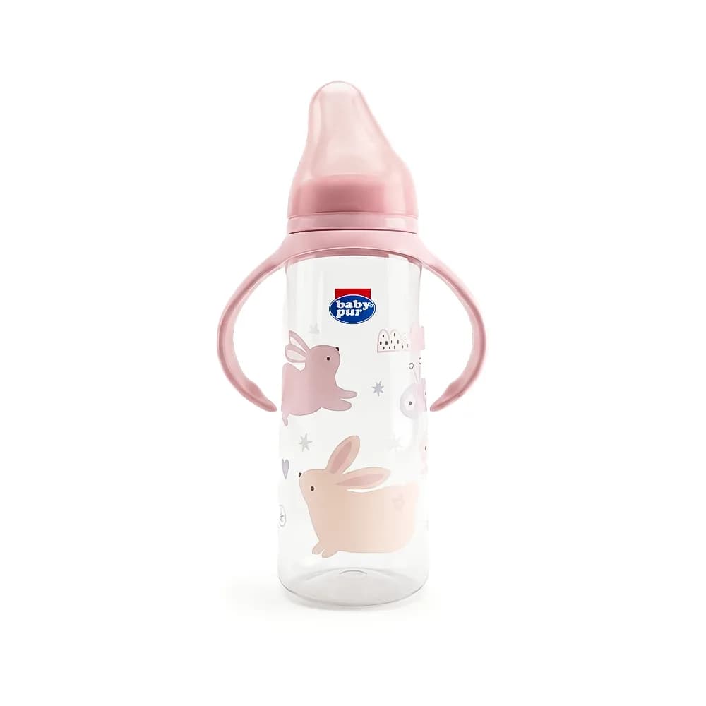 Baby Pur Biberon Angulaire en Plastique Avec Anse 250 ml Ref 72502