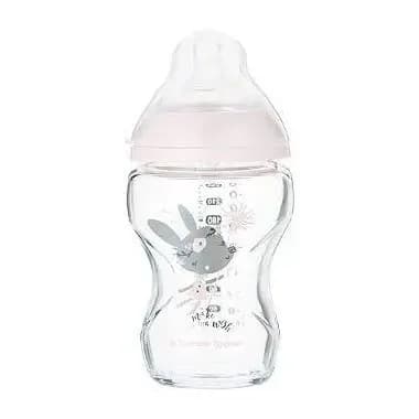 Tommee Tippee Closer To Nature Biberon Rose en Verre 0 m+ 250 ml