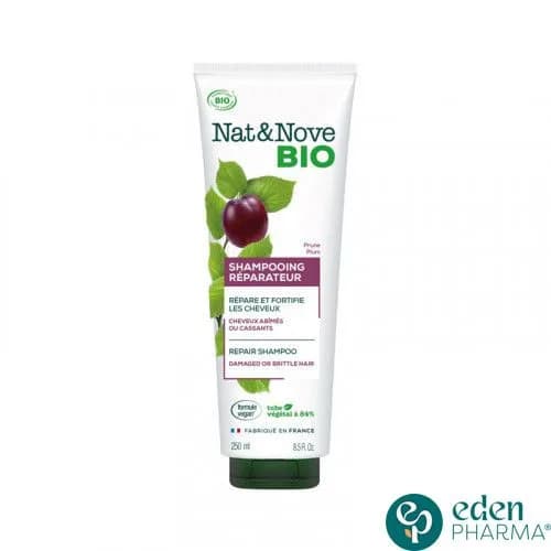 Nat&nove Bio Shampooing Reparateur a L'Extrait de Prune 250 ml