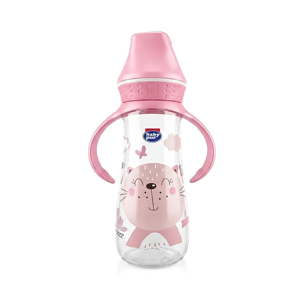 Baby Pur Biberon en Plastique Matte Avec Anse 250 ml Ref 72041