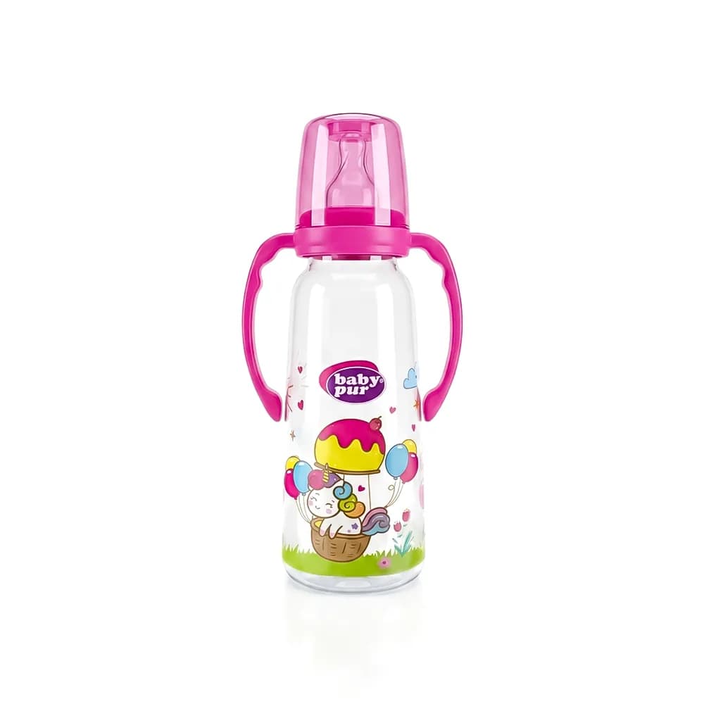 Baby Pur Biberon en Plastique Avec Anse 250 ml Ref 1104