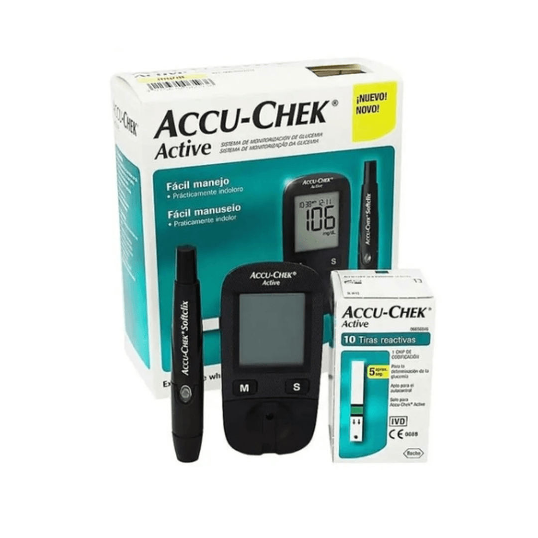 ACCU CHEK Coffret Active Appareil + 50 Bandelettes – Magic Pharma votre para en ligne