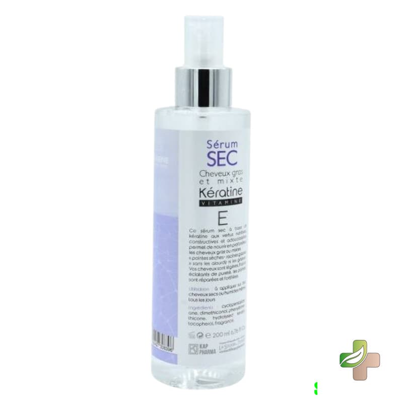 Sérum Sec Cheveux Gras Et Mixte Kératine Vitamine E