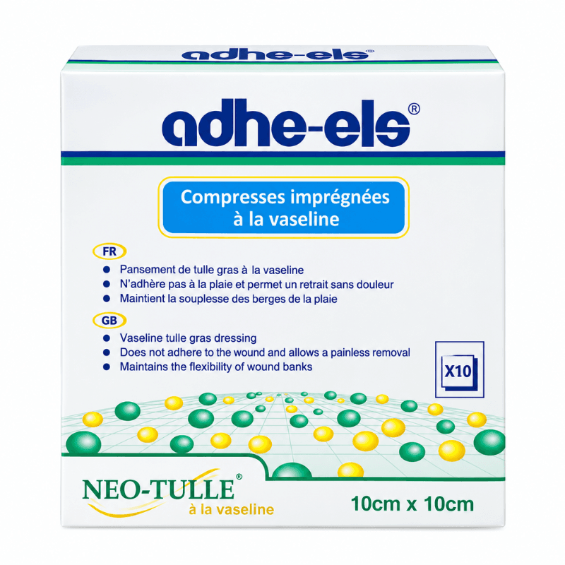 Adhele-ele Compresses imprégnées à la vaseline
