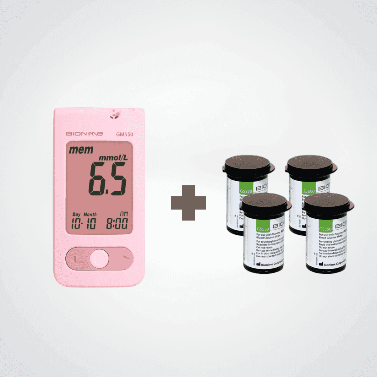 Pack de glycémie BIONIME Lecteur + 100 bandelettes
