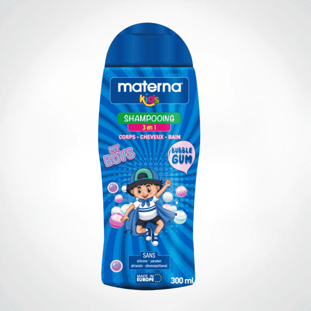 MATERNA KIDS SHAMPOOING 3EN1 BOYS BUBBLE GUM 300ML