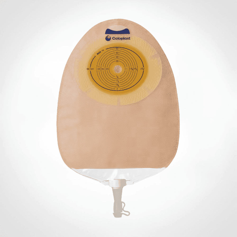 COLOPLAST SENSURA 1 PIECE URO TRANSPARENT ROBINET 10/76MM
