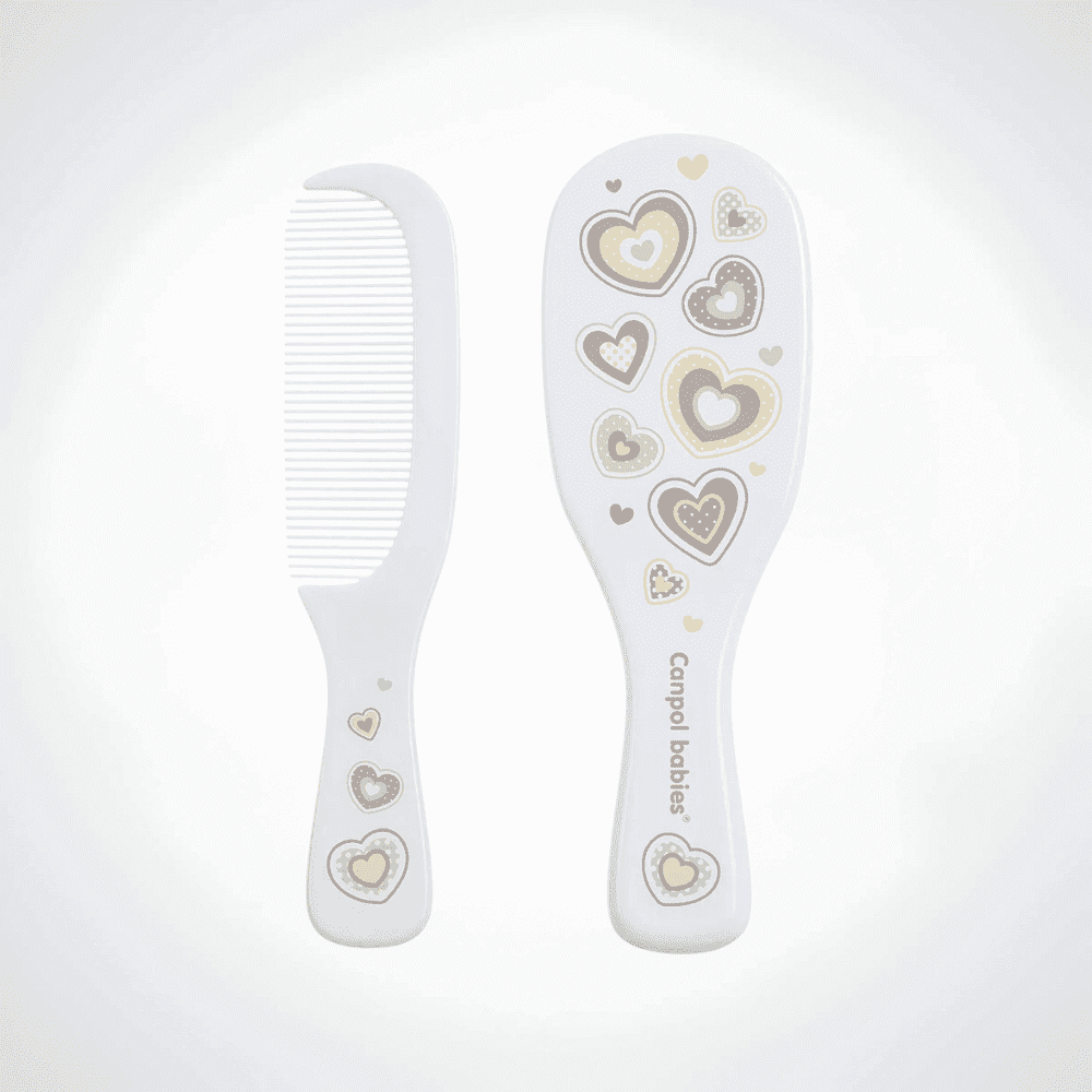 CANPOL BABIES BROSSE + PEIGNE 0M+ROSE