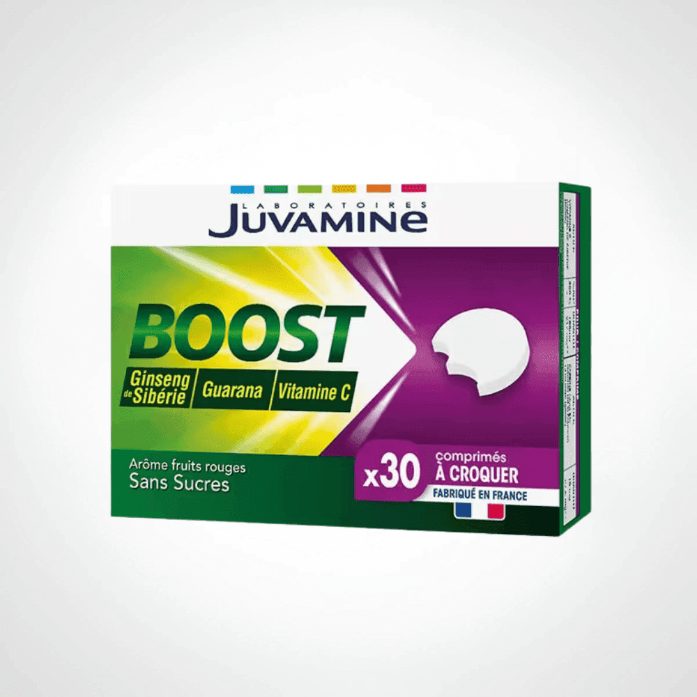 JUVAMINE BOOST VITAMINE C GINSENG GUARANA 30 COMPRIMÉS