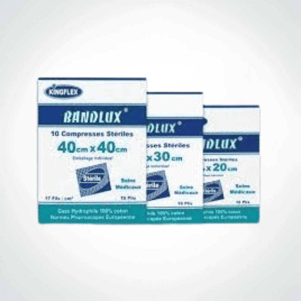 BANDLUX COMPRESSES STERILES 20*20CM