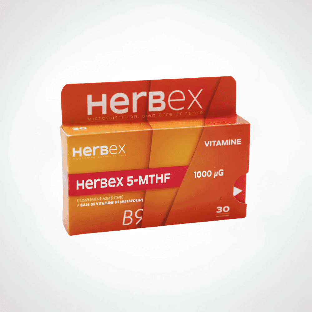 HERBEX 5-MTHF 1000 30 GELULES