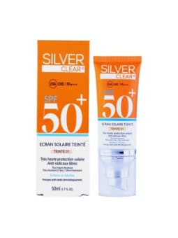 SILVER CLEAR ECRAN SOLAIRE TEINTÉ BEIGE ECLAT 50 ML