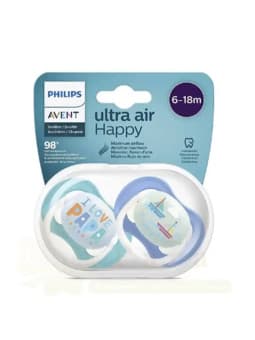 AVENT 2 SUCETTES ULTRA-AIR 6-18M SCF.080/03