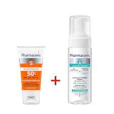 Pharmaceris Écran Solaire + Mousse Nettoyante Peaux Allergiques et Sensibles