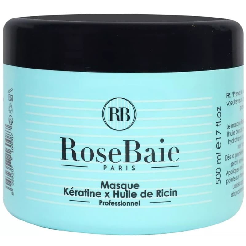 ROSE BAIE MASQUE 500 MLHUILE DE RICIN KERATINE