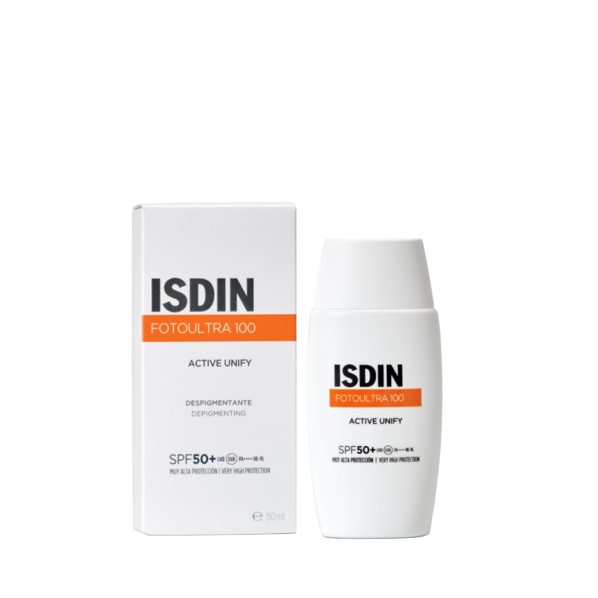 ISDIN Fotoultra 100 ACTIVE UNIFY FLUIDE INVISIBLE SPF50+ 50ML