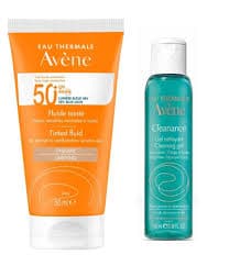 Avène Coffret Duo Fluide Thermale + Cleanance Gel 100ml Offert