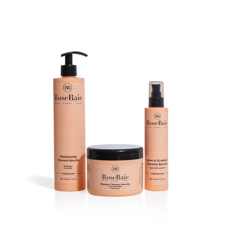 Rose Baie Routine trio spécial cheveux Bouclés