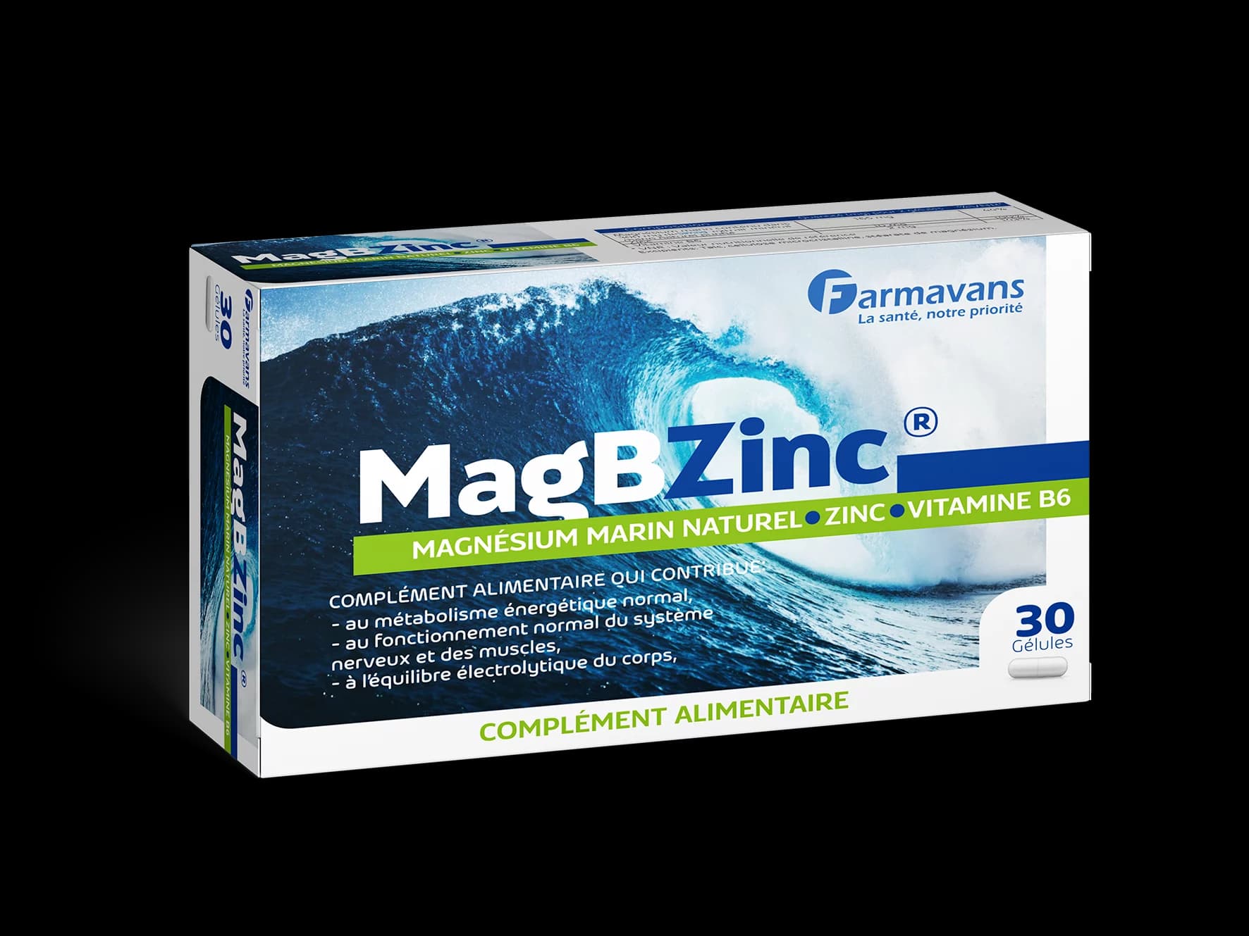 Magbzinc Magnésium Marin / Zinc / Vitamine B6 30 Gélules