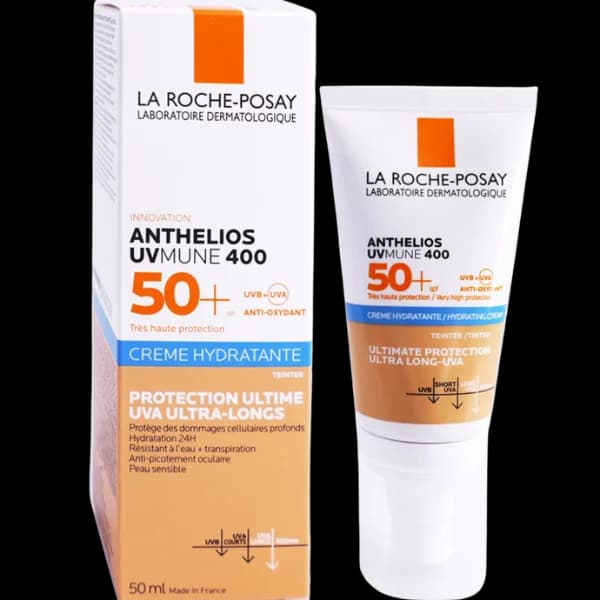 Anthelios UVMune 400 Écran Crème Hydra Teintée SPF50+ Peaux Sensibles 50 ml