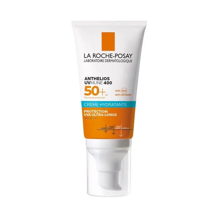 Anthelios UVMune 400 Écran Crème Hydra Invisible SPF50+ Peaux Sensibles 50 ml