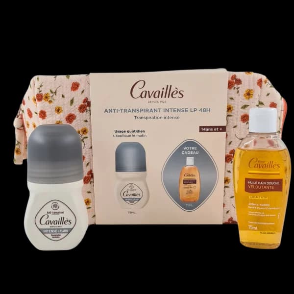 ROGE CAVAILLES DEO ROLL-ON INTENSE LP 48H 50ML + HUILE ET TROUSSE OFFERT