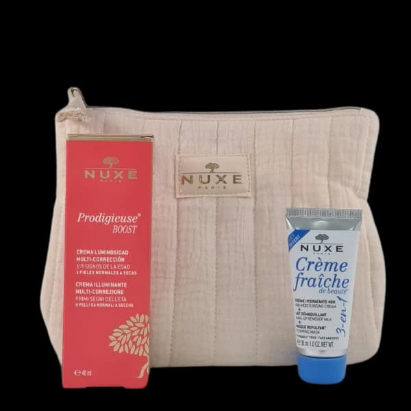 NUXE TROUSSE PRODIGIEUSE BOOST GEL CREME ECLAT MULTI CORRECTION 40ML+CREME FRAICHE 3EN1 30ML OFFERT