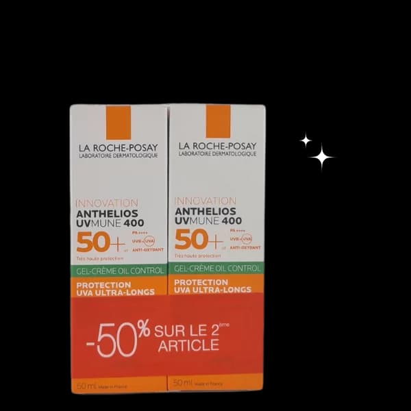 La Roche-Posay Anthelios Écran Oil Control Invisible SPF50+ Peaux Sensibles 50 ml Lot2 -50% sur le 2e