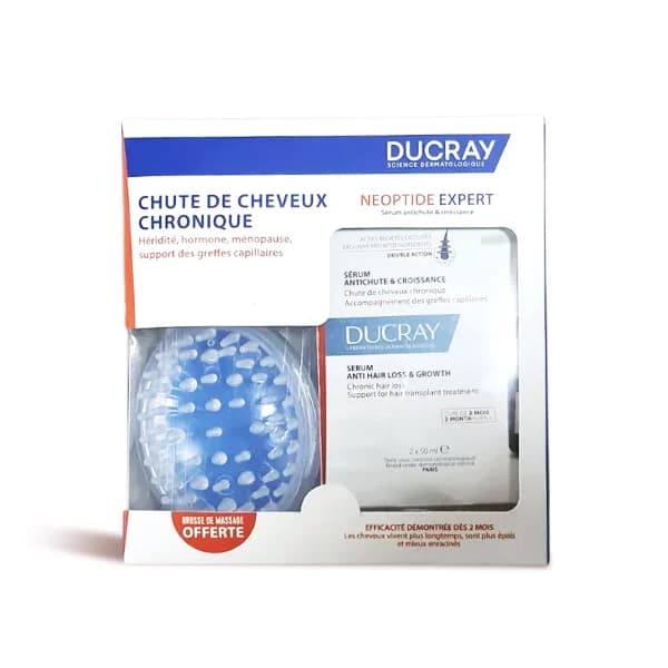 DUCRAY NEOPTIDE EXPERT SERUM ANTI-CHUTE 50ML+ BROSSE DE MASSAGE OFFERT