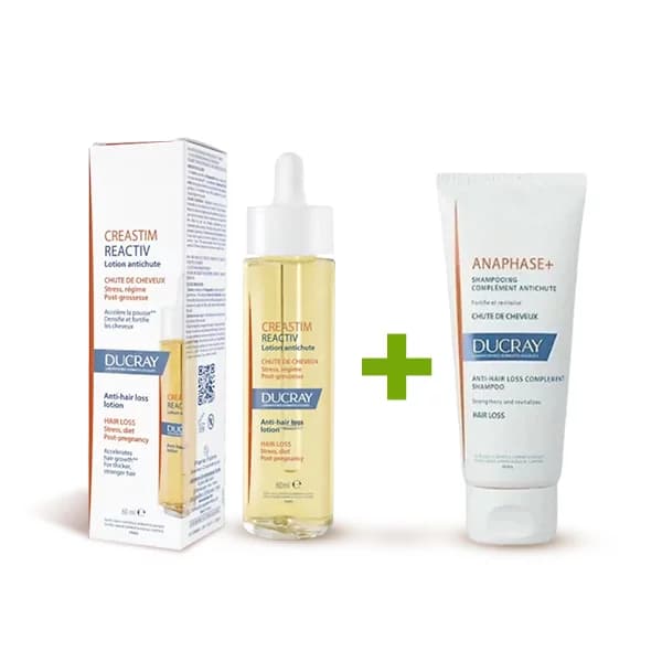 Ducray Creastim Reactiv Lotion 60 ml + Anaphase+ Shampooing Anti Chute 200 ml