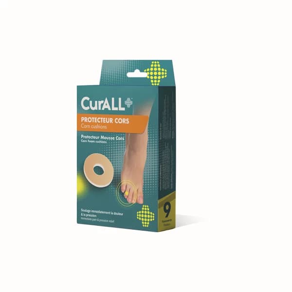 Curall Protecteur Cors Mousse Boîte de 9 (Corps Durillons)