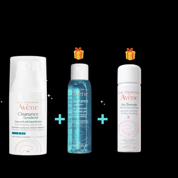 Avène Cleanance Comedomed Crème Anti-Imperfections 30 ml + Gel Nettoyant 100 ml et Eau Thermale 50 ml Offerts