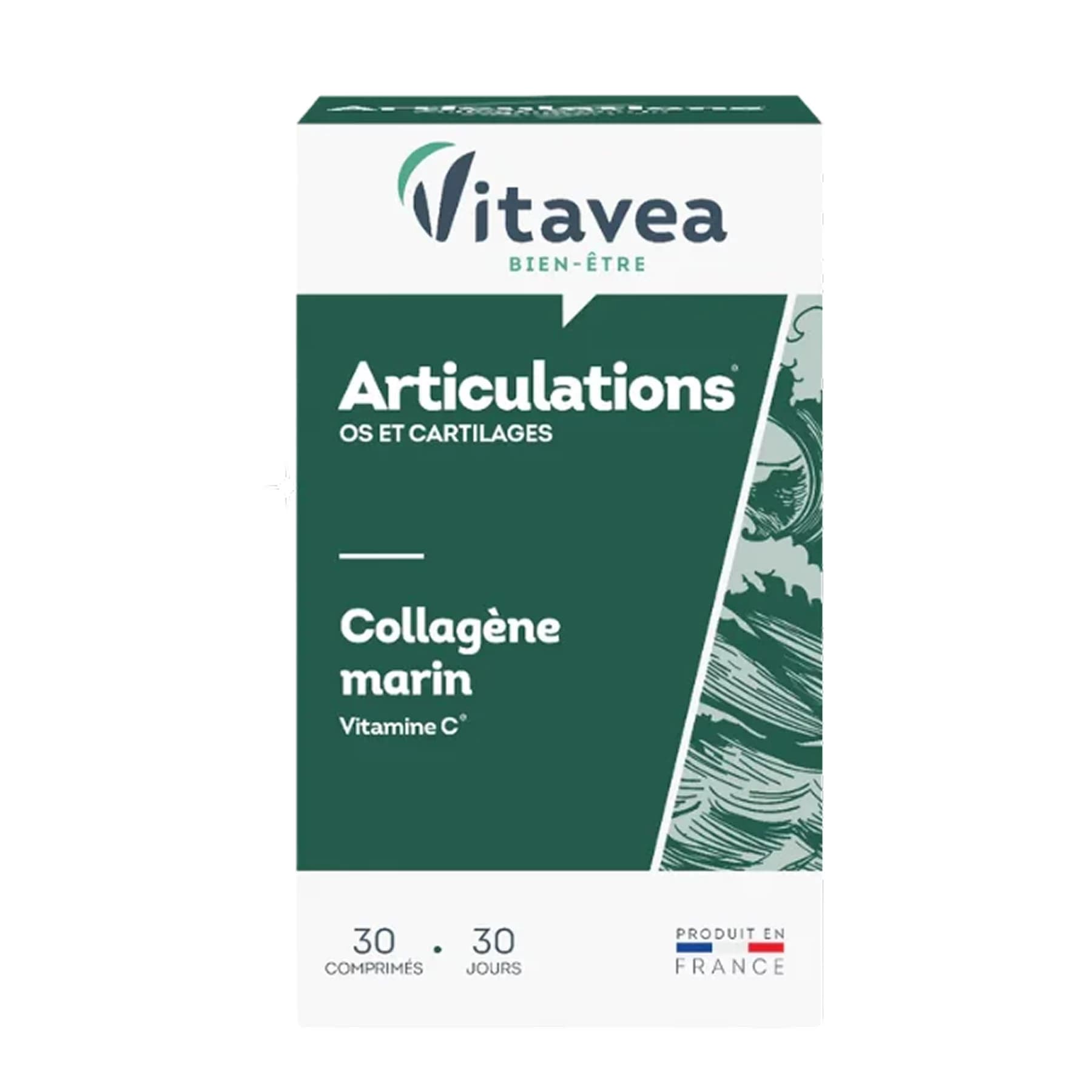 Vitavea Articulation Collagène + Vitamine C 30 Comprimés