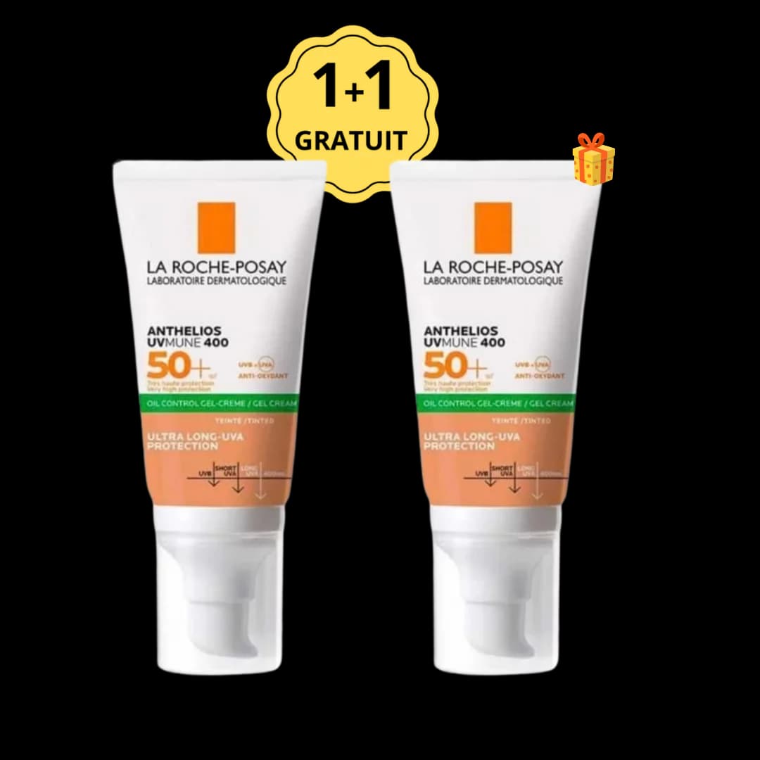 La Roche-Posay Anthelios UVMune 400 Oil Control Gel-Crème Teintée SPF50+ 50 ml + 1 Gratuit