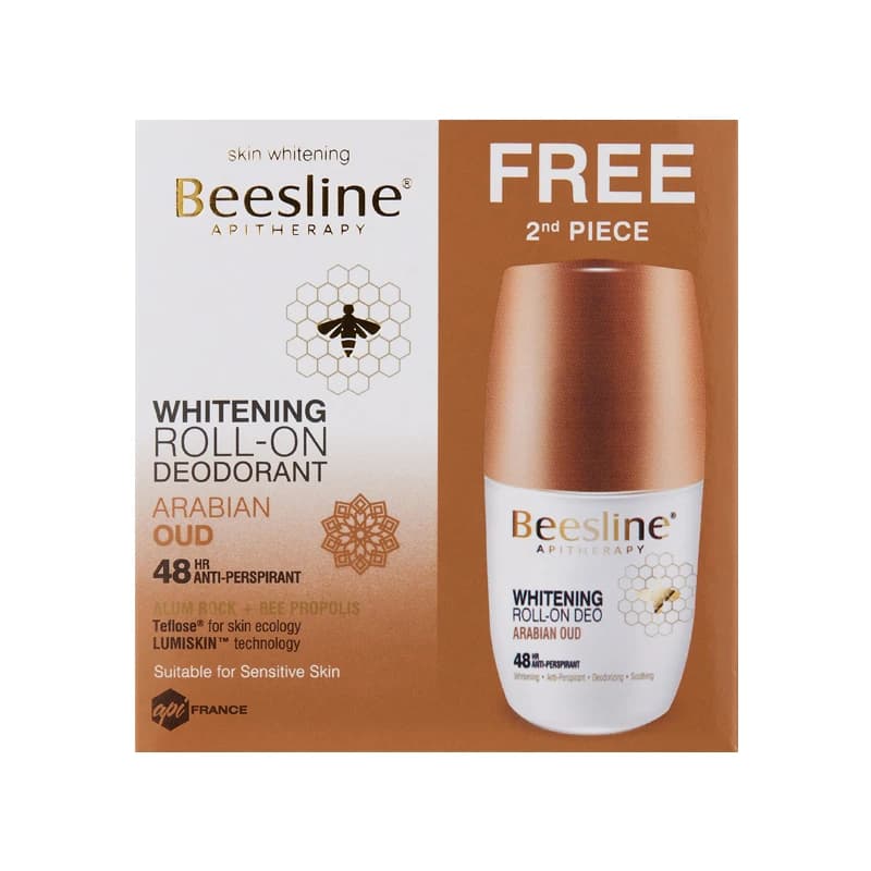 BEESLINE DEO ECLAIR ARABIAN OUD ROLL-ON 50ML LOT2 1+1 FREE