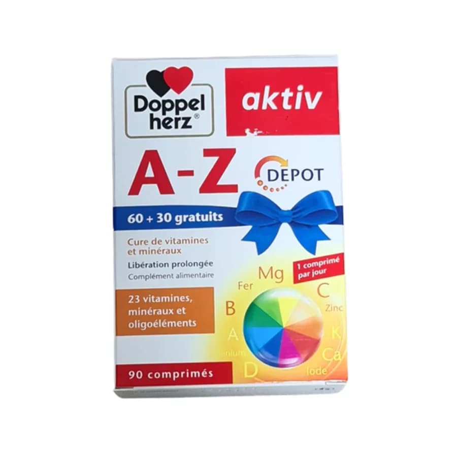 Aktiv A-Z 23 Vitamines Minéraux 90 Comprimés (60+30 Gratuits)