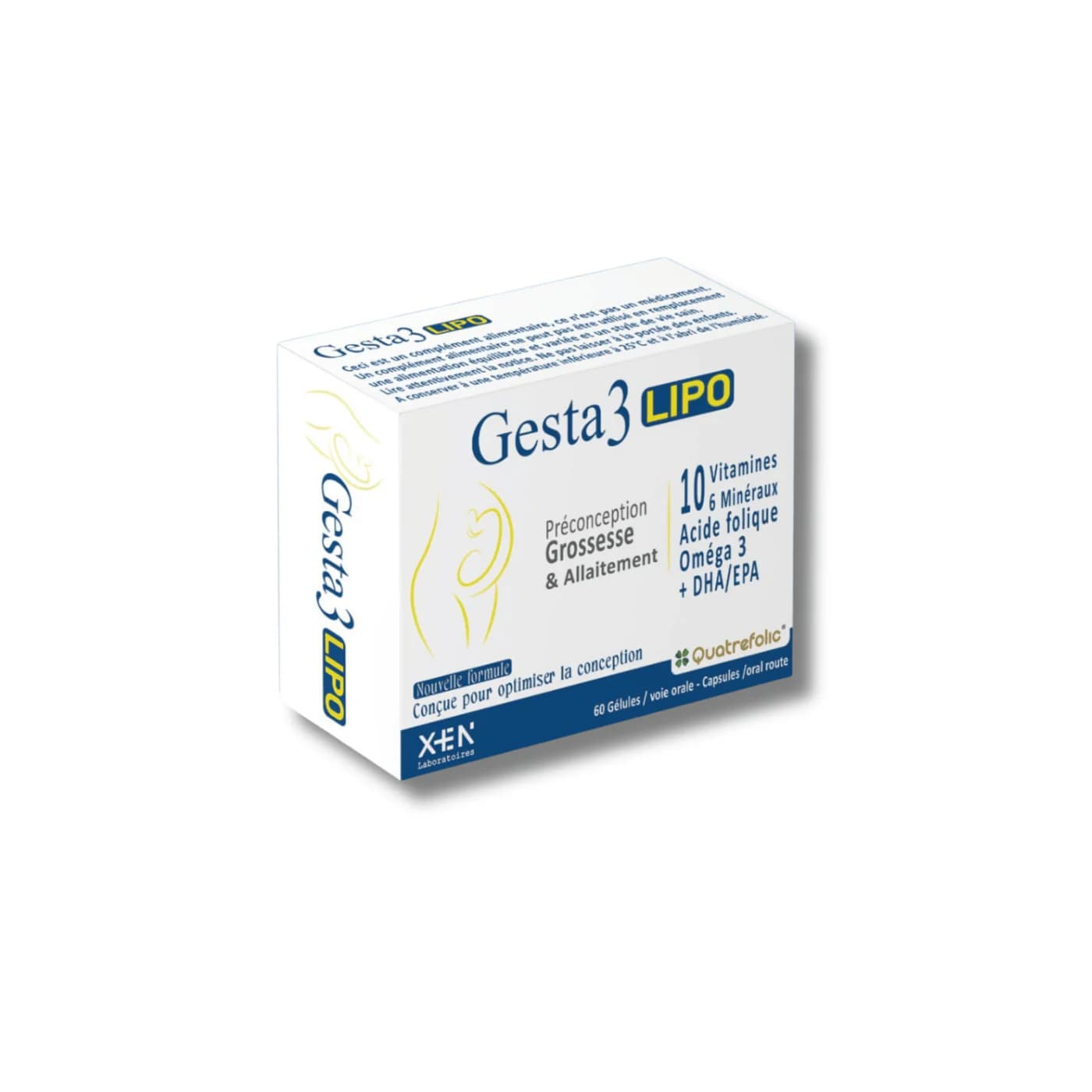 Gesta3 Lipo 60 Gélules – Préconception Grossesse Allaitement