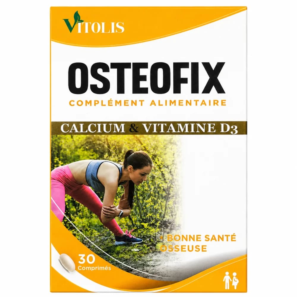 VITOLIS – OSTEOFIX CALCIUM ET VITAMINE D3 30 COMPRIMES