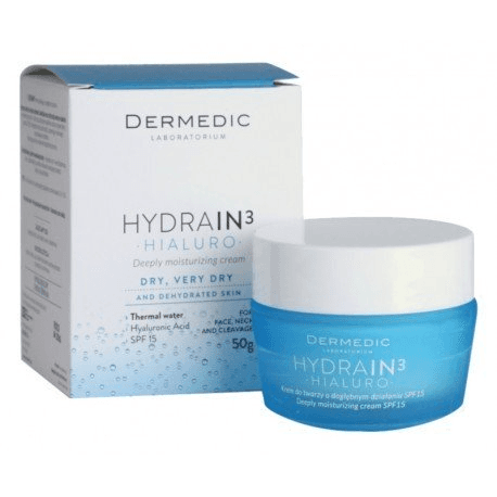 DERMEDIC HYDRAIN3 CRÈME DE JOUR HYDRATANTE SPF15 50GR