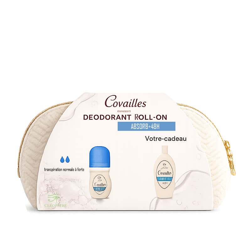 Rogé cavailles trousse déodorant roll on absorb+48 transpiration normale à forte