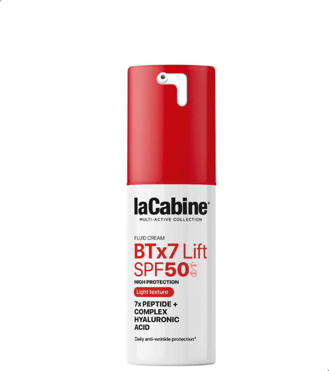LaCabine Crème Fluide Visage Solaire BTx7 SPF50 Anti-rides et anti-âge