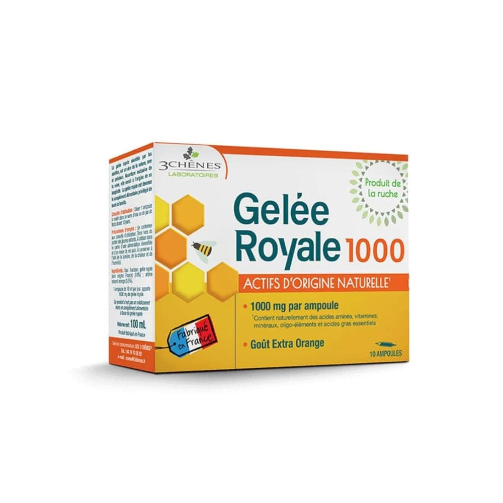 3 CHENES GELEE ROYALE 1000 REGENERANT ET REVITALISANT 20 AMPOULES