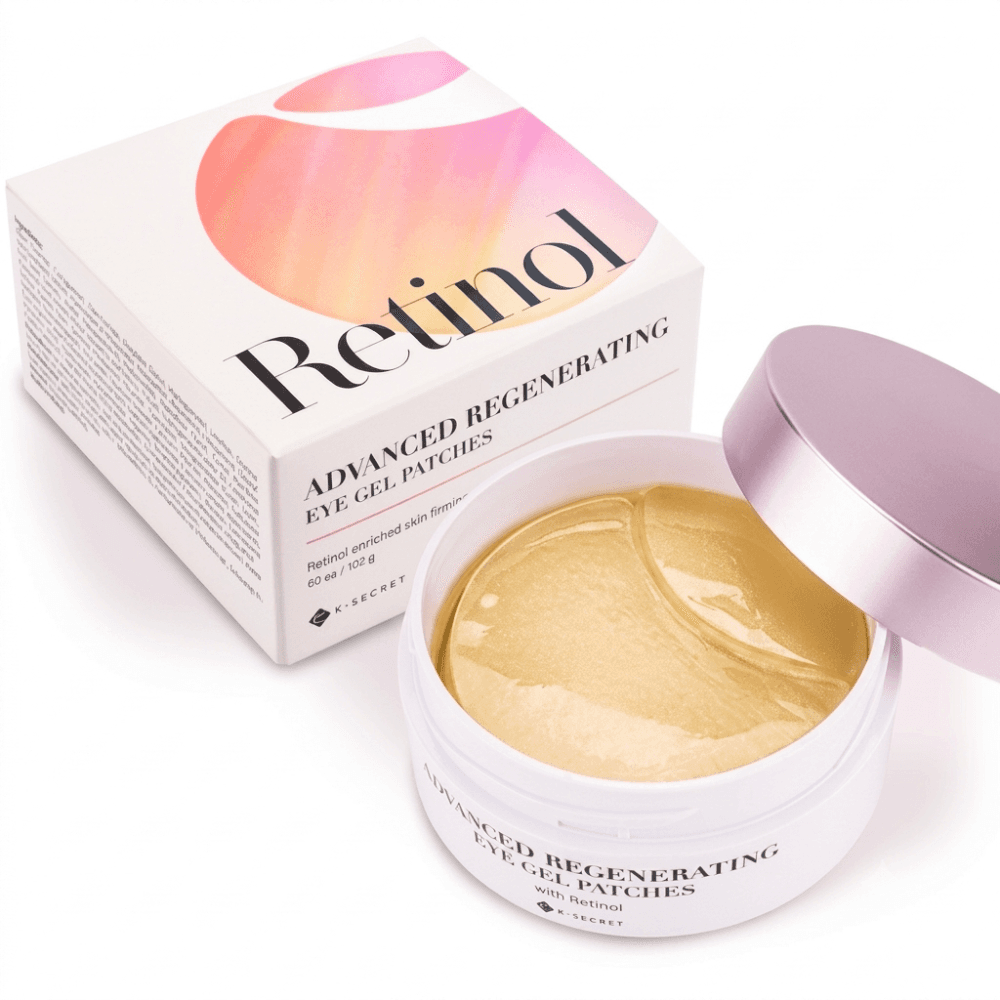 K-BEAUTY – PATCHS DE GEL RÉGÉNÉRANTS AVANCÉS POUR LES YEUX RÉTINOL 60 PIECES